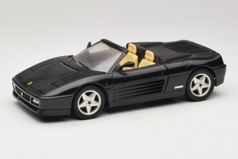 Ferrari 348 Spider Černý Se Stříbrnými Koly Mira 1:18 6918 Kov