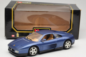 Ferrari 348tb Tmavě Modrý Metalický Bburago 1:18 3039-B1 Kov – obrázek 8 z 8