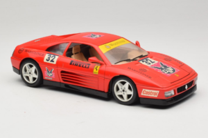 Ferrari 348 TB #32 Pirelli Červený 1989 Bburago 1:18 3039-P1 Kov – obrázek 6 z 8