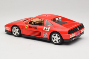 Ferrari 348 TB #32 Pirelli Červený 1989 Bburago 1:18 3039-P1 Kov – obrázek 7 z 8