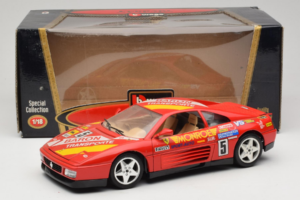 Ferrari 348 TB #5 Monroe Červený 1989 Bburago 1:18 3039-M1 Kov – obrázek 8 z 8