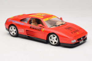 Ferrari 348tb Pirelli Červený Bburago 1:18 3039-P2 Kov – obrázek 6 z 8