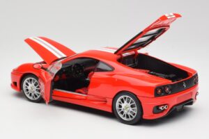 Ferrari 360 Challenge Stradale Červený Hot Wheels 1:18 C0407 Kov – obrázek 5 z 8
