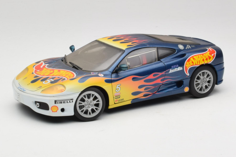 Ferrari 360 Modena Challenge #5 Hot Wheels Purple Fire Livery 1999 Bburago 1:18 29619 Kov