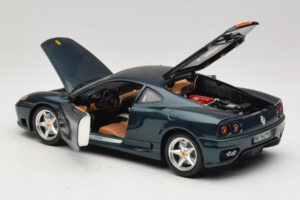 Ferrari 360 Modena Tmavě Zelený Metalíza Bburago 1:18 3358-G2 Kov – obrázek 4 z 7