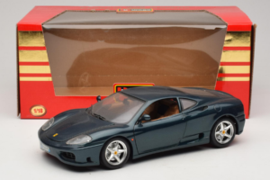 Ferrari 360 Modena Tmavě Zelený Metalíza Bburago 1:18 3358-G2 Kov – obrázek 7 z 7