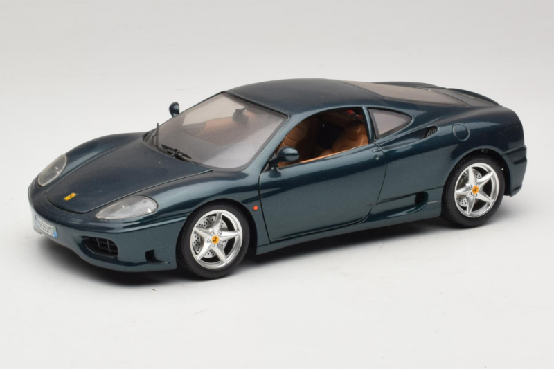 Ferrari 360 Modena Tmavě Zelený Metalíza Bburago 1:18 3358-G2 Kov