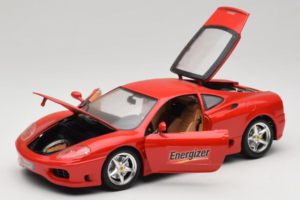 Ferrari 360 Modena Energizer Červený Bburago 1:18 3358-P3 Kov – obrázek 2 z 8