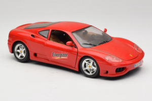 Ferrari 360 Modena Energizer Červený Bburago 1:18 3358-P3 Kov – obrázek 6 z 8