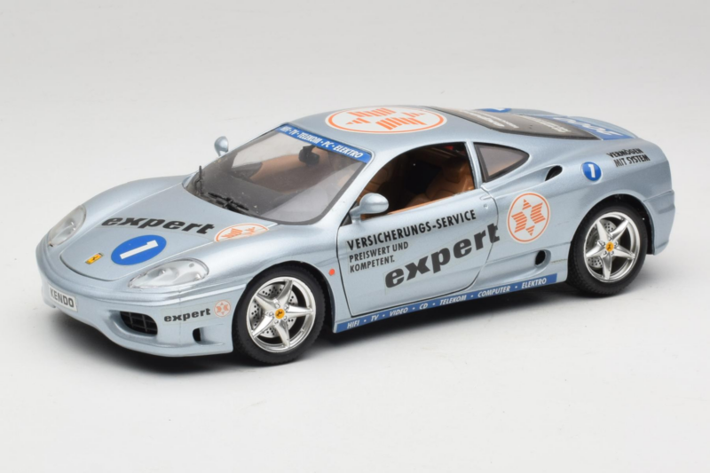 Ferrari 360 Modena Expert #1 Stříbrný Bburago 1:18 3348-S1 Kov