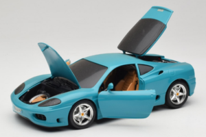 Ferrari 360 Modena Migros Limitovaná Edice 333 ks Modrý Bburago 1:18 3358-G1 Kov – obrázek 2 z 8