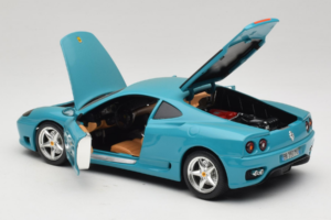 Ferrari 360 Modena Migros Limitovaná Edice 333 ks Modrý Bburago 1:18 3358-G1 Kov – obrázek 5 z 8