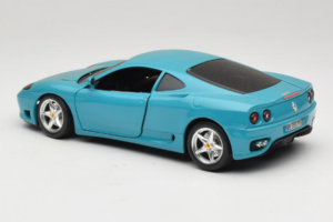 Ferrari 360 Modena Migros Limitovaná Edice 333 ks Modrý Bburago 1:18 3358-G1 Kov – obrázek 7 z 8