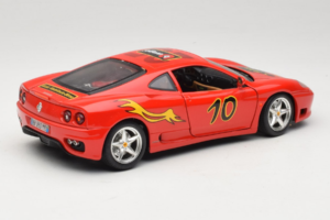 Ferrari 360 Modena #10 5 Jahre IG Bburago Červený Bburago 1:18 3358-P2 Kov – obrázek 3 z 8
