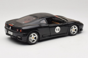 Ferrari 360 Modena #14 Černý Limitovaná Edice Bburago 1:18 3368-B1 Kov – obrázek 3 z 8