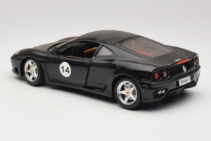 Ferrari 360 Modena #14 Černý Limitovaná Edice Bburago 1:18 3368-B1 Kov – obrázek 7 z 8