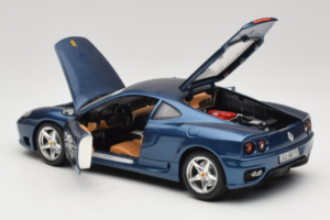 Ferrari 360 Modena #15 Limitovaná Edice Modrý Metalíza Bburago 1:18 3358-F1 Kov – obrázek 5 z 8