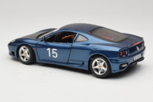 Ferrari 360 Modena #15 Limitovaná Edice Modrý Metalíza Bburago 1:18 3358-F1 Kov – obrázek 7 z 8
