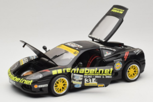 Ferrari 360 Modena Rentabel #314 Gagliardi Černý Bburago 1:18 3378-B1 Kov – obrázek 2 z 8