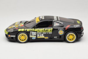 Ferrari 360 Modena Rentabel #314 Gagliardi Černý Bburago 1:18 3378-B1 Kov – obrázek 4 z 8