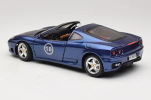 Ferrari 360 Modena Targa Limitovaná Edice 333 ks Fialový Metalíza Bburago 1:18 3348-F1 Kov – obrázek 7 z 8