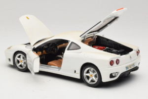 Ferrari 360 Modena Bílý Bburago 1:18 3368-W1 Kov – obrázek 5 z 8