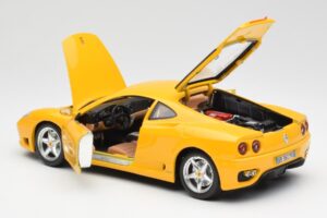 Ferrari 360 Modena Žlutý Bburago 1:18 3368 Kov – obrázek 5 z 8