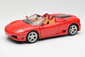 Ferrari 360 Spider Červený Hot Wheels 1:18 FER129 Kov