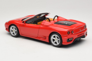 Ferrari 360 Spider Červený Hot Wheels 1:18 27774-M1 Kov – obrázek 7 z 8