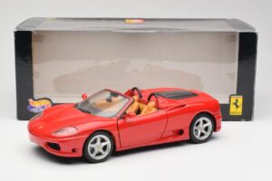 Ferrari 360 Spider Červený Hot Wheels 1:18 FER129 Kov – obrázek 8 z 8