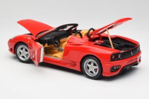 Ferrari 360 Spider Červený Hot Wheels 1:18 57310 Kov – obrázek 5 z 8
