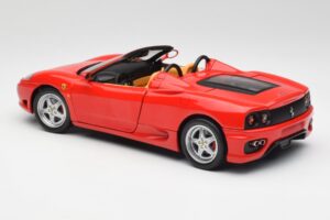 Ferrari 360 Spider Červený Hot Wheels 1:18 57310 Kov – obrázek 7 z 8