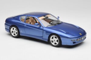 Ferrari 456 GT Blu Pozzi Bburago 1:18 3036-M3 Kov – obrázek 6 z 8