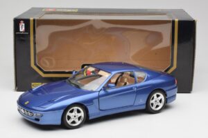 Ferrari 456 GT Blu Pozzi Bburago 1:18 3036-M3 Kov – obrázek 8 z 8