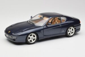 Ferrari 456 GT Modrý Bburago 1:18 3036 Kov