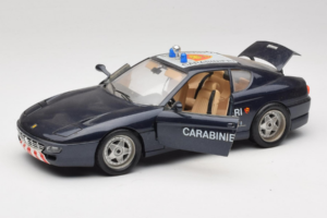 Ferrari 456 GT Carabinieri Černý Bburago 1:18 3036-B3 Kov – obrázek 2 z 8
