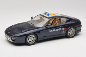 Ferrari 456 GT Carabinieri Černý Bburago 1:18 3036-B3 Kov