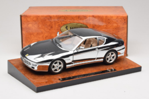 Ferrari 456 GT Chrome Silver Bburago 1:18 3746-R1 Kov – obrázek 8 z 8