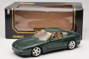 Ferrari 456 GT Tmavě Zelený Bburago 1:18 3046-GR1 Kov – obrázek 8 z 8