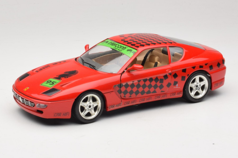 Ferrari 456 GT Interconti Car HiFi Červený Bburago 1:18 3036-D Kov