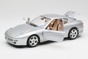 Ferrari 456 GT Stříbrný Bburago 1:18 3036-M2 Kov – obrázek 2 z 8