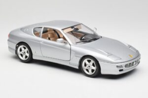 Ferrari 456 GT Stříbrný Bburago 1:18 3036-M2 Kov – obrázek 6 z 8