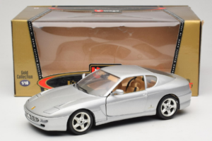 Ferrari 456 GT Stříbrný Bburago 1:18 3336-S1 Kov – obrázek 8 z 8