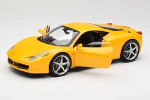 Ferrari 458 Italia Žlutý Hot Wheels 1:18 P9894 Kov – obrázek 2 z 8