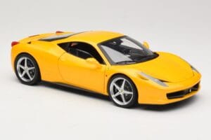 Ferrari 458 Italia Žlutý Hot Wheels 1:18 P9894 Kov – obrázek 6 z 8
