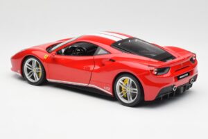 Ferrari 488 GTB Červený Bburago 1:18 18-76102 Kov – obrázek 7 z 8