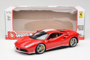 Ferrari 488 GTB Červený Bburago 1:18 18-76102 Kov – obrázek 8 z 8