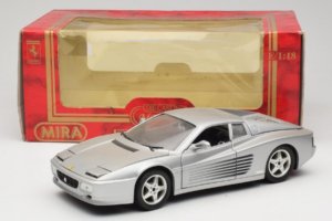 Ferrari 512 TR Stříbrný Mira 1:18 6178-B1 Kov – obrázek 8 z 8