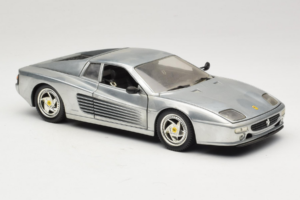 Ferrari 512M Chrome Silver Hot Wheels 1:18 25739 Kov – obrázek 6 z 8