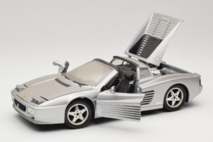 Ferrari 512TR Targa Stříbrný Mira 1:18 6175 Kov – obrázek 2 z 8